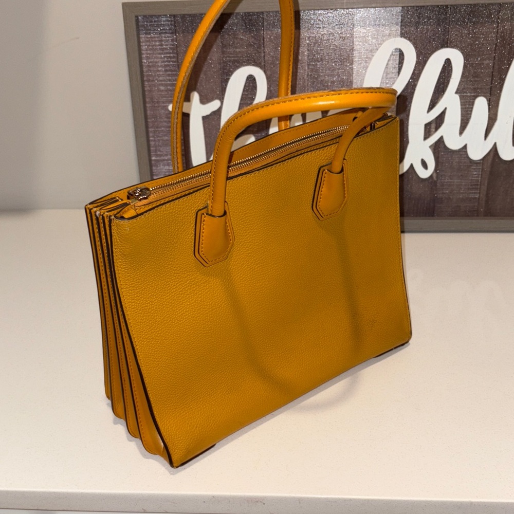 Michael Kors Mustard Satchel Bag - Picture 6 of 12
